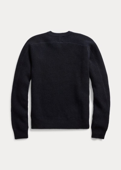 Sueter Ralph Lauren Hombre Azul Marino - Waffle-Knit Cashmere - BGYOJ2036